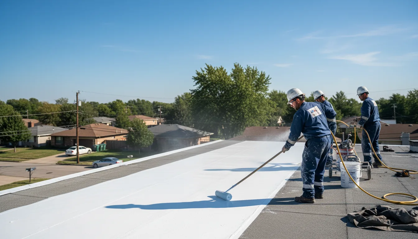 Commercial roof coating in Covington, PA near me